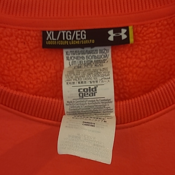 Under Armour Fluorescent Coral Sweatshirt - Picture 4 of 6